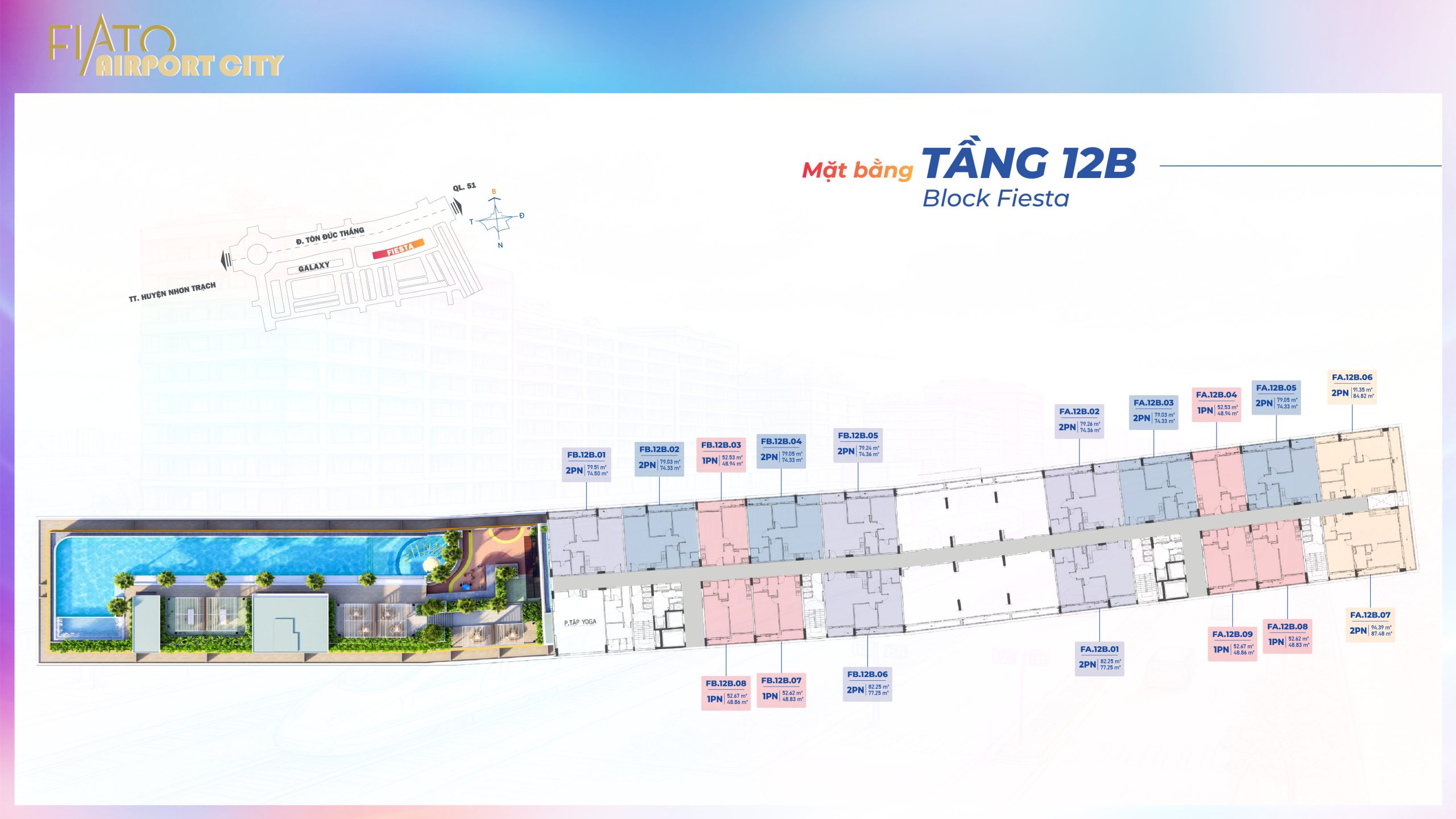 Mặt bằng dự án Tropicana Garden